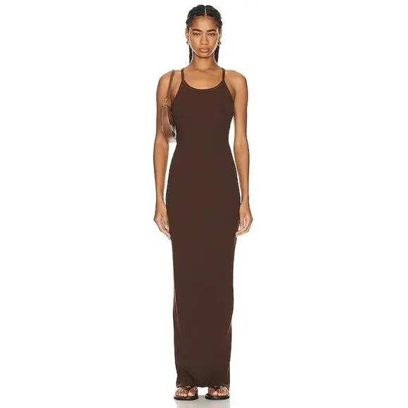 eterne brown dress Eterne Carla Dress in Brown main image 0